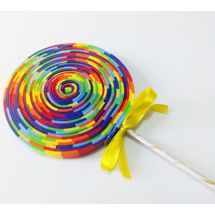 13 pirulito colorido de EVA Baby Dress