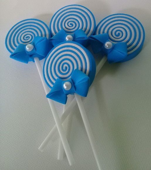 3 pirulito de EVA Pinterest